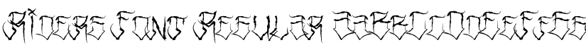 Riders Font Regular font