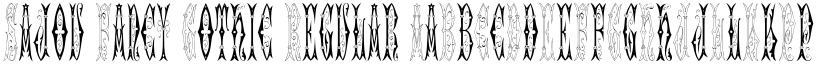 Sajou Fancy Gothic Regular font