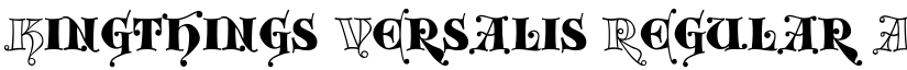 Kingthings Versalis Regular font