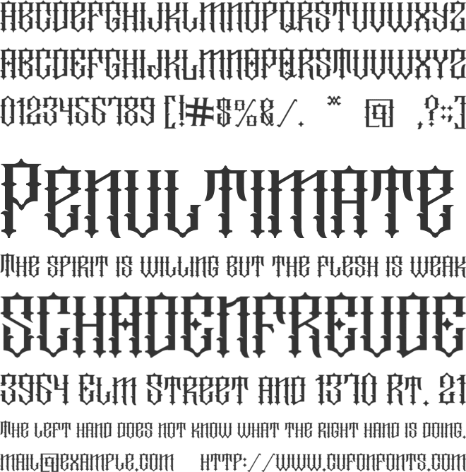 Motor Garage font preview