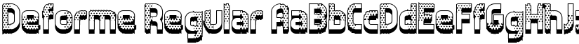 Deforme Regular font