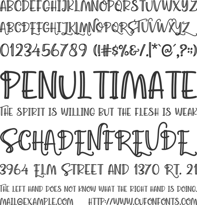 Agatha Caroline Outlined font preview