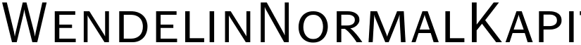 WendelinNormalKapitaelchen font