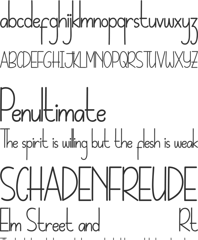 Whateva Day Demo font preview