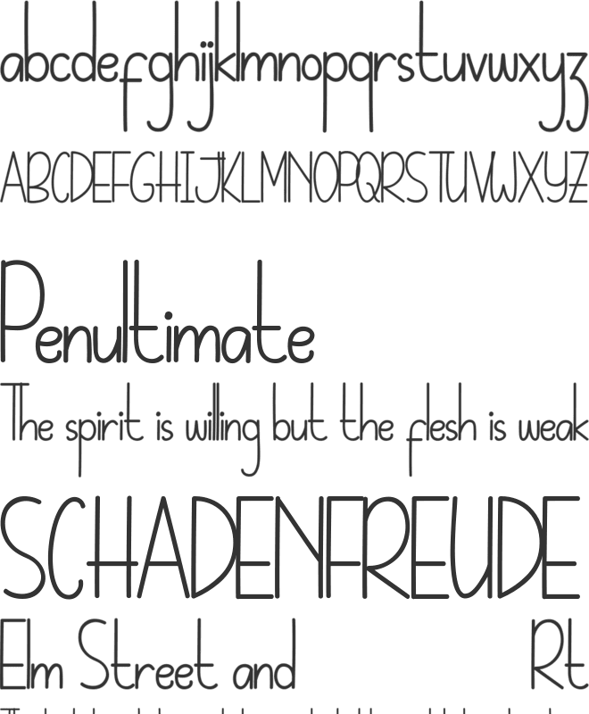 Whateva Day Demo font preview