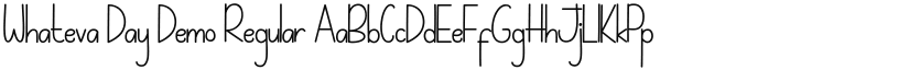 Whateva Day Demo font download
