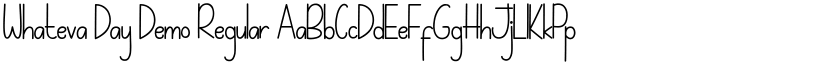 Whateva Day Demo font download
