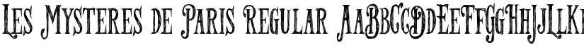 Les Mysteres de Paris Regular font