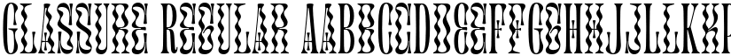 Glassure Regular font