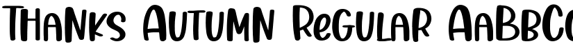 Thanks Autumn Regular font