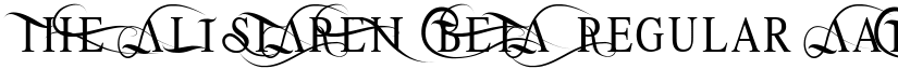 THE ALISTAREN BETA Regular font