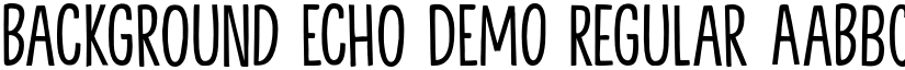 Background Echo DEMO font download