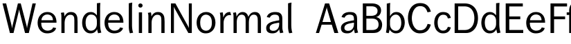 WendelinNormal font