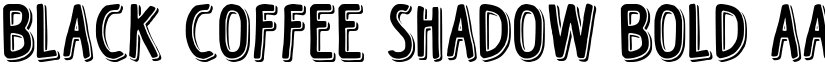 Black Coffee Shadow Bold font