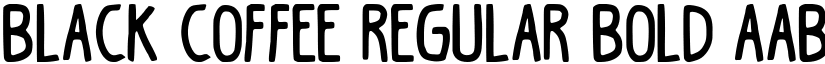 Black Coffee Regular Bold font