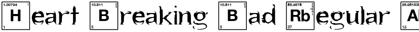 Heart Breaking Bad Regular font