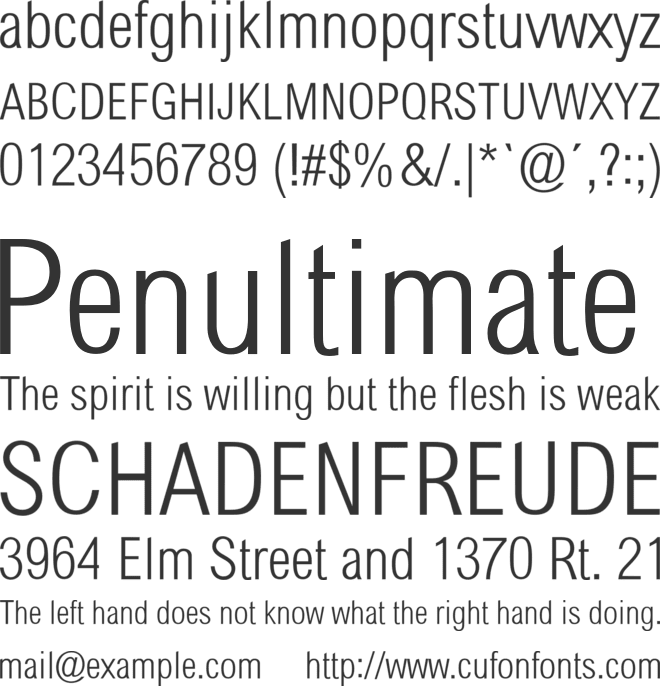 Sertig font preview