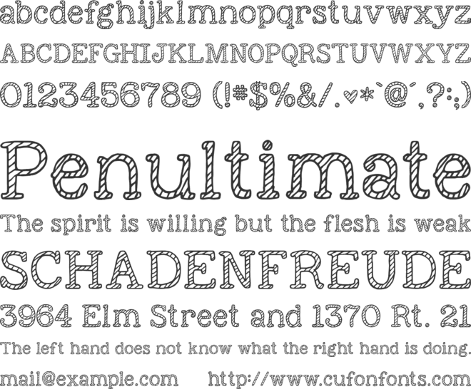 KG Next to Me Sketched font preview