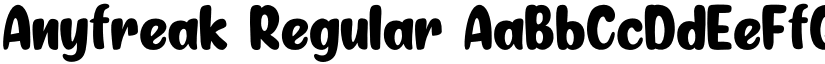 Anyfreak Regular font