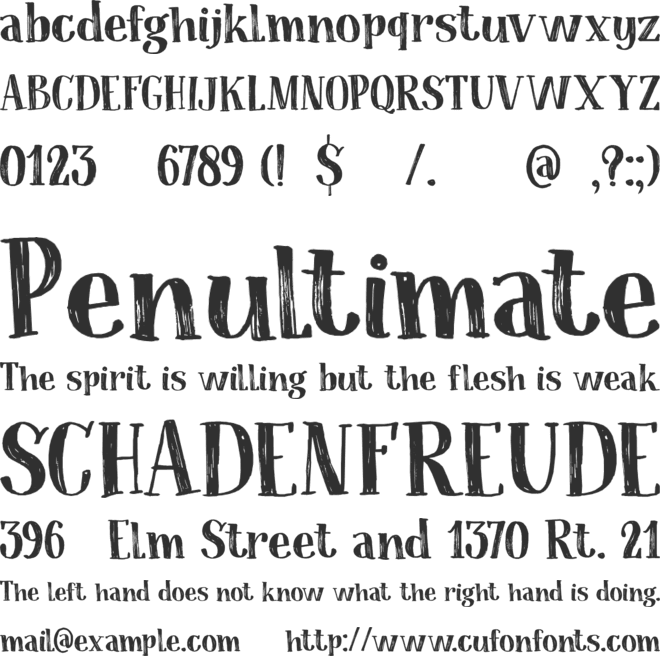 Coconut Punch DEMO font preview