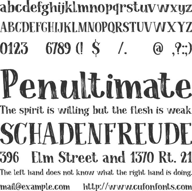 Coconut Punch DEMO font preview