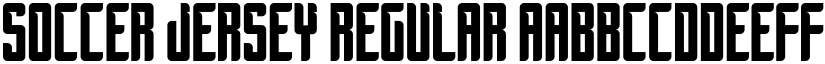 Soccer Jersey Regular font
