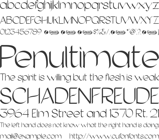 Giorsael Demo font preview