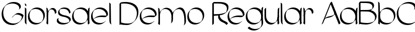 Giorsael Demo Regular font