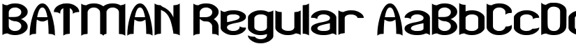 BATMAN Regular font