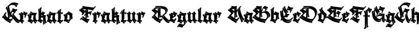 Krakato Fraktur Regular font