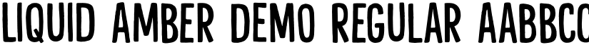 Liquid Amber DEMO Regular font