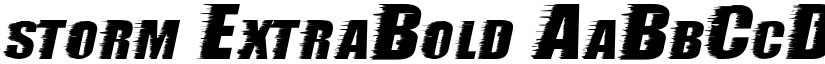 storm ExtraBold font