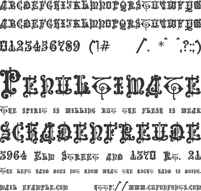 Enchiridion font preview