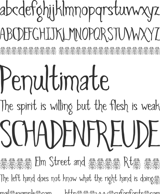 Spiders and Sparrows DEMO font preview