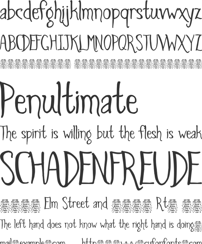 Spiders and Sparrows DEMO font preview