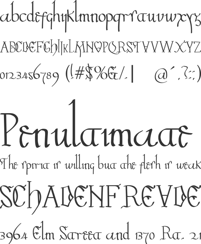 Valpuesta font preview