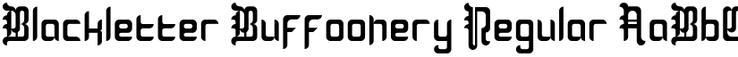 Blackletter Buffoonery Regular font