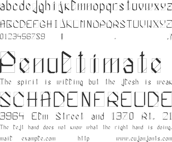 White-Knight font preview