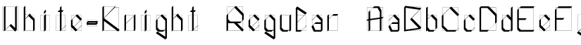 White-Knight Regular font