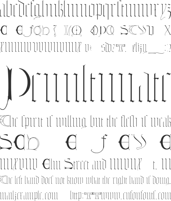 Tombale font preview