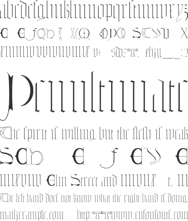 Tombale font preview