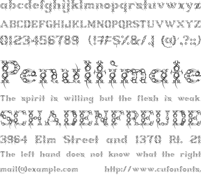 Tribou font preview
