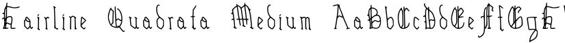Hairline Quadrata Medium font