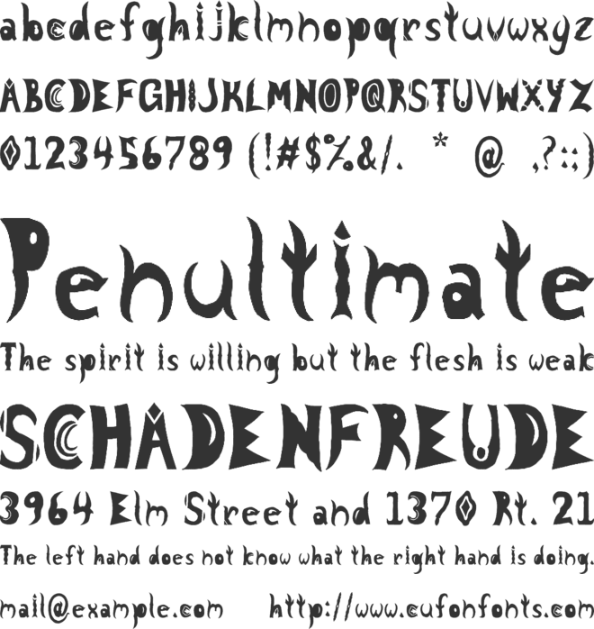 Knight Nifty 9 font preview