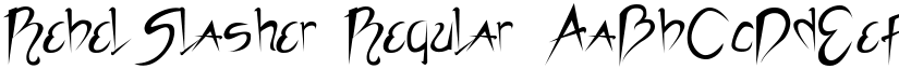 RebelSlasher Regular font