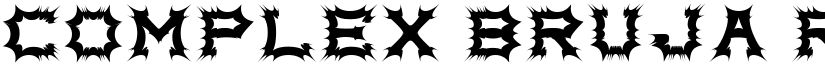 Complex bruja Regular font