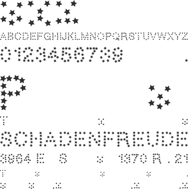 gaellestar font preview