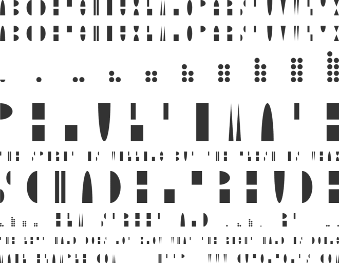 Moonblock font preview