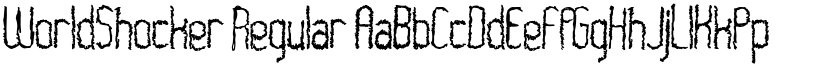 WorldShocker Regular font