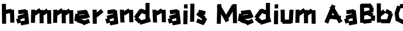 hammerandnails Medium font